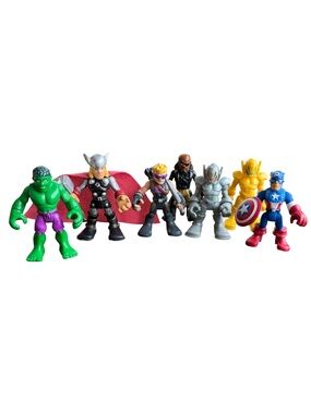 Playskool Heroes Hasbro Marvel Super Hero Adventures Figurines Lot